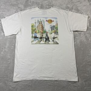 Vintage Hard Rock Cafe Toronto White Short Sleeve Heavy Tee Cotton Large